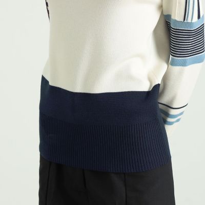 ウールポリエステル　スキーニット
