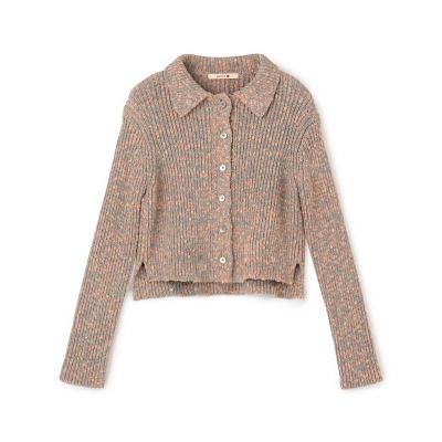 ＜maison TOMORROWLAND＞コットンメランジェ　ニットカーディガン