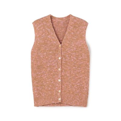 フォックスカシミヤ Vネックベスト | maison TOMORROWLAND/メゾン