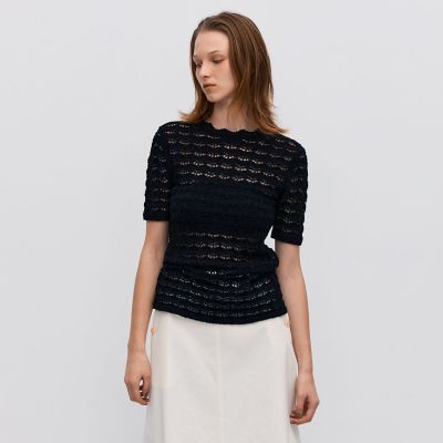 パイルレース ハーフスリーブプルオーバー | maison TOMORROWLAND