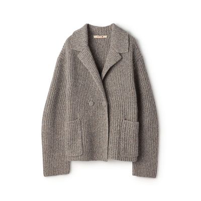 ウールナイロンメランジ ジャケットカーディガン | maison