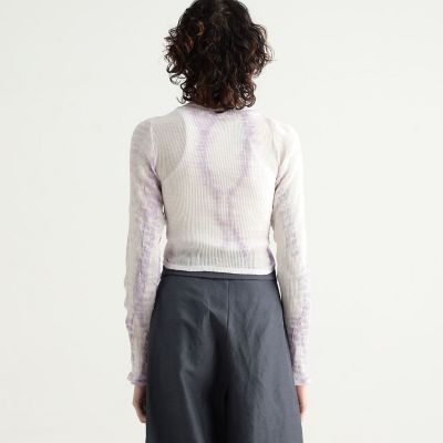 2024SS タイダイコットン ショートカーディガン　BACCA BACCA（バッカ） tシャツ タイダイコットン ショートカーディガン