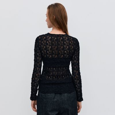 ストレッチレース ロングスリーブプルオーバー | maison TOMORROWLAND