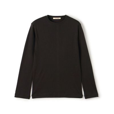【新品・未使用】AUBERGE ORLANDO 黒 40 海島綿ロンT シーアイランドコットン ベーシックロングカットソー | maison