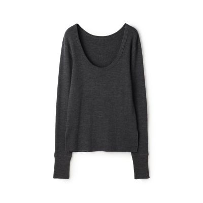 ＜maison TOMORROWLAND＞ウールワッフルジャージー　フィットカットソー