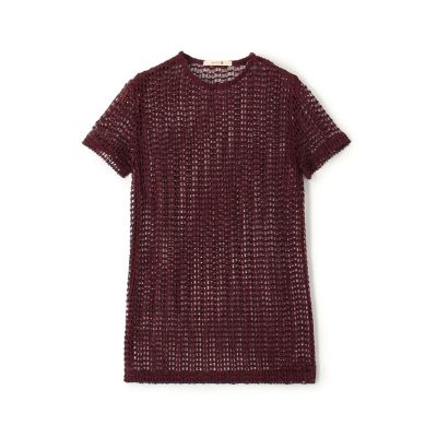 ＜maison TOMORROWLAND＞ラッセルレース　ハーフスリーブプルオーバー