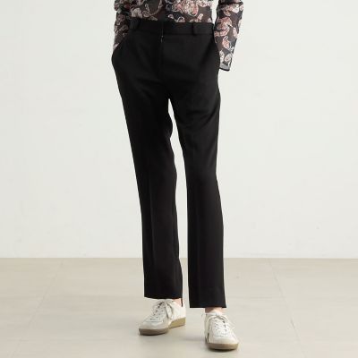 ジョーゼットサテン　ストレートパンツ