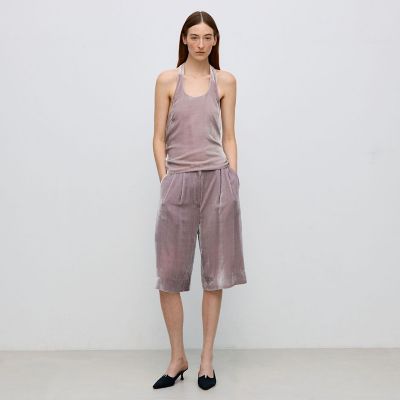 レーヨンシルクベルベットリラックスショーツ