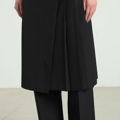 CLEMENTS RIBEIRO プリーツ ラップスカート　ブラック　M-L CLEMENTS RIBEIRO プリーツ ラップスカート ブラック M-L - メルカリ