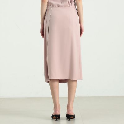 ジョーゼットサテン リボンラップスカート | maison TOMORROWLAND