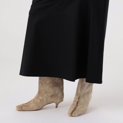 【新品未使用】トゥモローランド ウールストライプ ロングスカート 日本製 セール】 ウールストライプ ロングスカート （ロング・マキシ丈