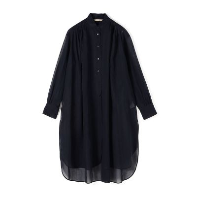 maison TOMORROWLAND/メゾン トゥモローランド コットンボイル ボリュームシャツドレス