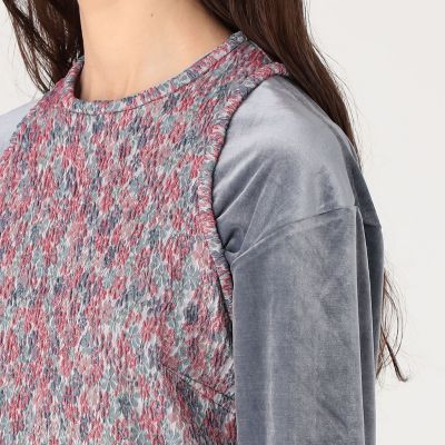 フラワージャガード ストレッチワンピース | maison