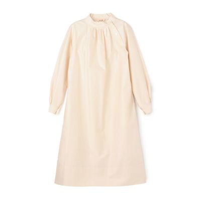 コットンバックサテン ボリュームスリーブワンピース | maison