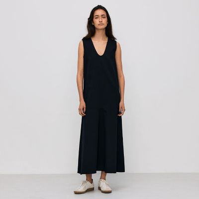 コットンピケ　バックリボンドレス