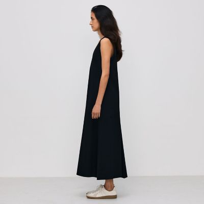 コットンピケ　バックリボンドレス