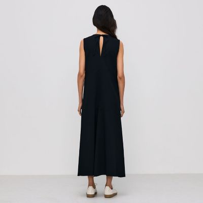 コットンピケ　バックリボンドレス