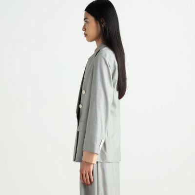 ヘアライン　ダブルジャケット