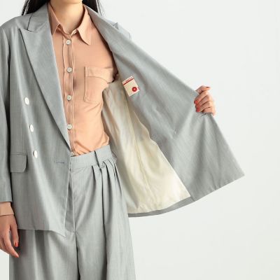 ヘアライン　ダブルジャケット