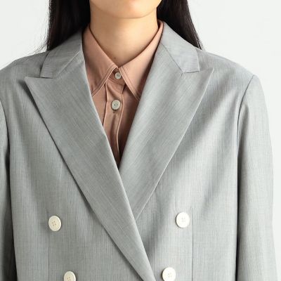 ヘアライン　ダブルジャケット
