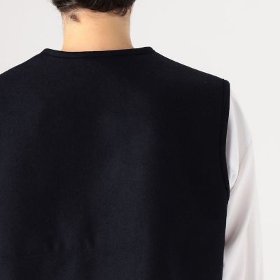 ダブルクロスヘビーメルトン ショートベスト | maison TOMORROWLAND