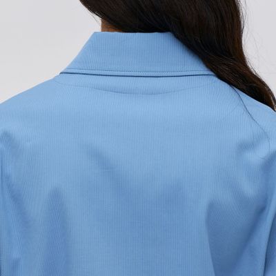 コットンピケ　ジップアップブルゾン