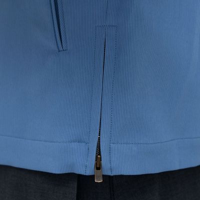 コットンピケ　ジップアップブルゾン