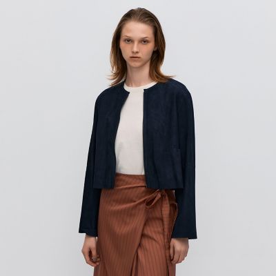 ゴートスエード ショートジップブルゾン | maison TOMORROWLAND/メゾン