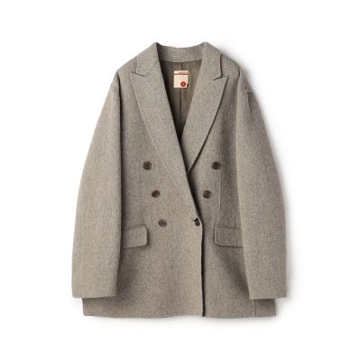 ＜maison TOMORROWLAND＞【予約商品１０月下旬以降順次お届け】　オートミールダブルフェイス　リバージャケットコート