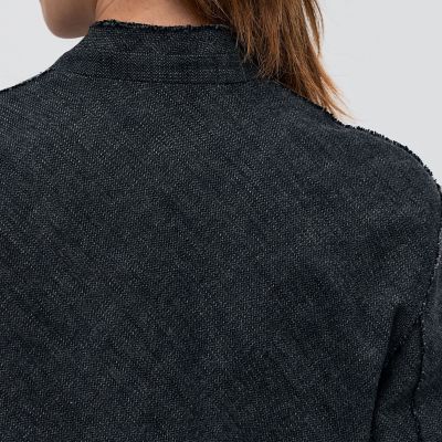 ヘリンボーンツイード ノーカラージャケット | maison TOMORROWLAND