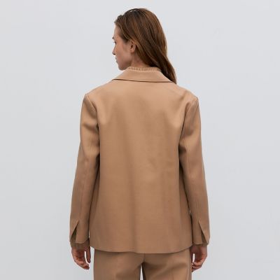 コットンウールトリコチン ボックスジャケット | maison TOMORROWLAND