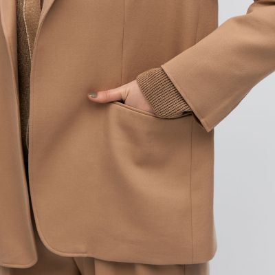 コットンウールトリコチン ボックスジャケット | maison TOMORROWLAND