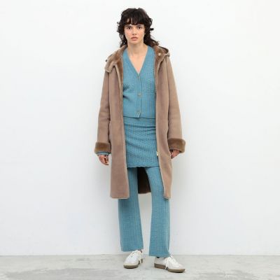 MIU MIU ムートンコート イタリア製（ラムレザームートンコート