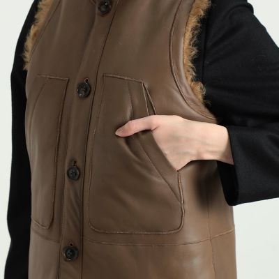 Me couture by Me ムートンベスト　新品 ムートンボア 2WAYミドルベスト | maison TOMORROWLAND/メゾン