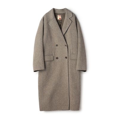 【送料無料】maison TOMORROWLAND/メゾン トゥモローランド オートミールダブルフェイス リバーロングコート 47ブラウン アウター【三越伊勢丹/公式】