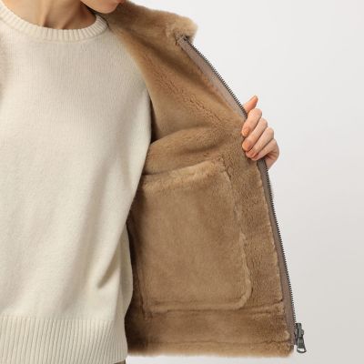 ラムレザー ムートンジャケット | maison TOMORROWLAND/メゾン