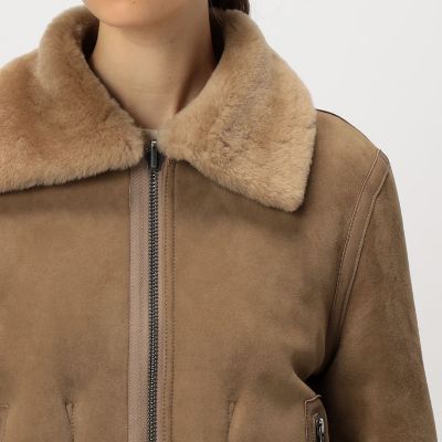 美品♡ COACH コーチ ムートン 毛皮 ラムレザー ジャケット ターンロック 楽天市場】ムートン コート（ブランドコーチ）の通販