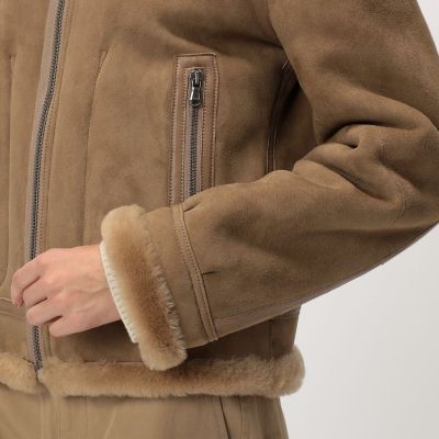 ラムレザー ムートンジャケット | maison TOMORROWLAND/メゾン