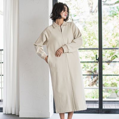 裏毛ロングワンピース≪洗濯機で洗える≫