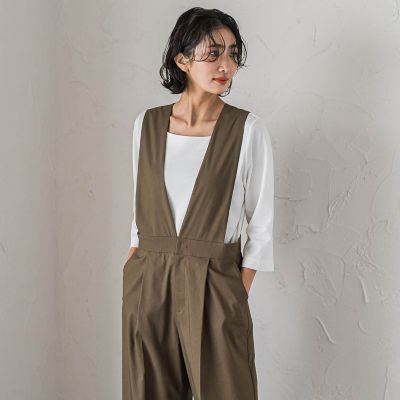 オールインワンワイドパンツ