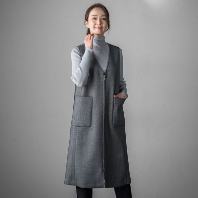 ラエフ（la．f．．．）/【大きいサイズ】ウールツイードボンディングジャンスカ ウールツイードボンディングジャンスカ | la.f（Women）/ラ エフ