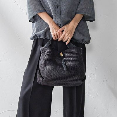 【ＶＩＯＬＡｄＯＲＯ】イタリアンラフィアシート２ＷＡＹトートバッグ