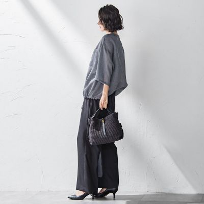 【ＶＩＯＬＡｄＯＲＯ】イタリアンラフィアシート２ＷＡＹトートバッグ