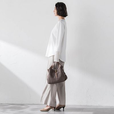 VIOLAd'ORO】イタリアンラフィアシート 2WAYトートバッグ