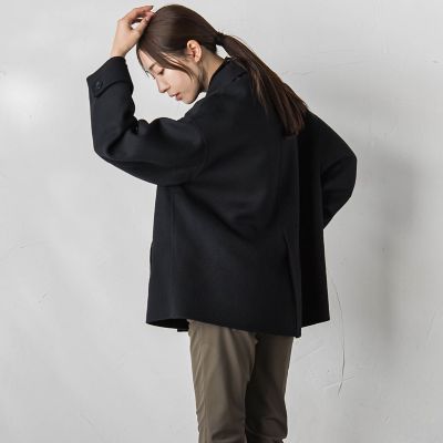 セール✧︎新品✧︎♡︎アプ♡フードリバーショートコート　ブラック　M ✧︎新品✧︎♡︎アプ♡フードリバーショートコート ブラック M