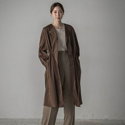 ＜la.f...（Women）＞ドロストロングコート≪洗濯機で洗える≫