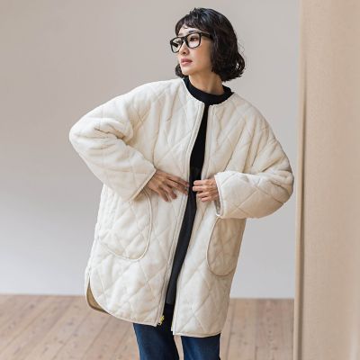 WEB限定】”まるで毛布”どちらも主役リバーシブルアウター | la.f