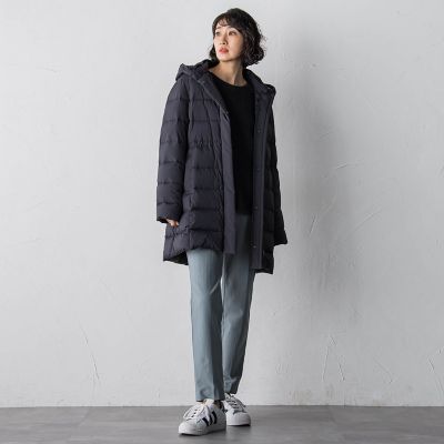 【超美品】ラエフ la.f… ヴィクトリアダウン　ロングダウン　黒　軽量　L la.f(ラ エフ)のアウターの商品一覧|レディースファッション通販のJ