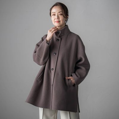 軽さと贅沢なぬくもり”スタンドカラーリバーコート | la.f（Women