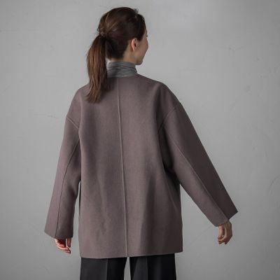 軽さと贅沢なぬくもり”ノーカラーリバーコート | la.f（Women）/ラ